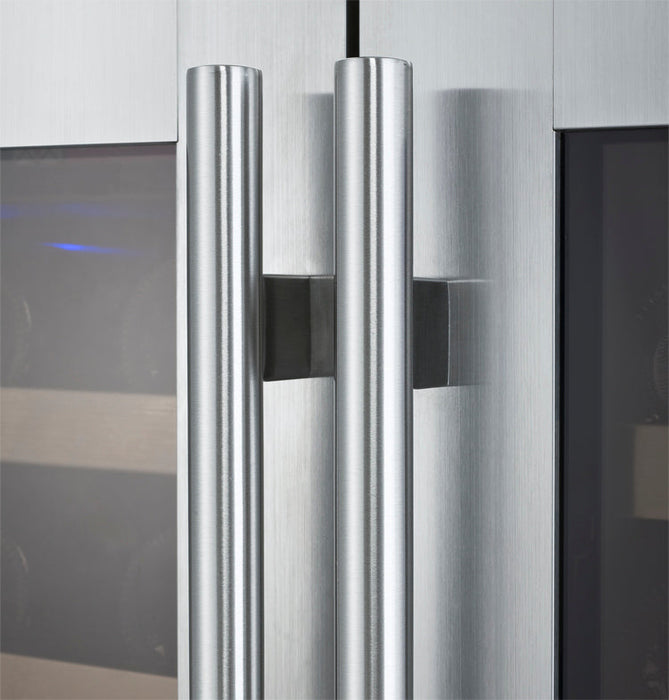 47" Wide FlexCount II Tru-Vino 112 Bottle Dual-Zone Stainless Steel Side-by-Side Wine Refrigerator