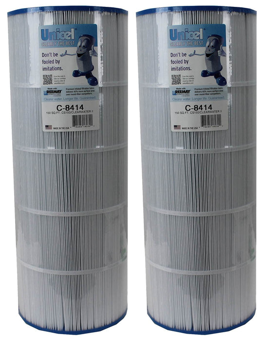 Unicel C-8414 Swimming Pool Replacement Cartridge Filters 150 Sq Ft (2 Pack)