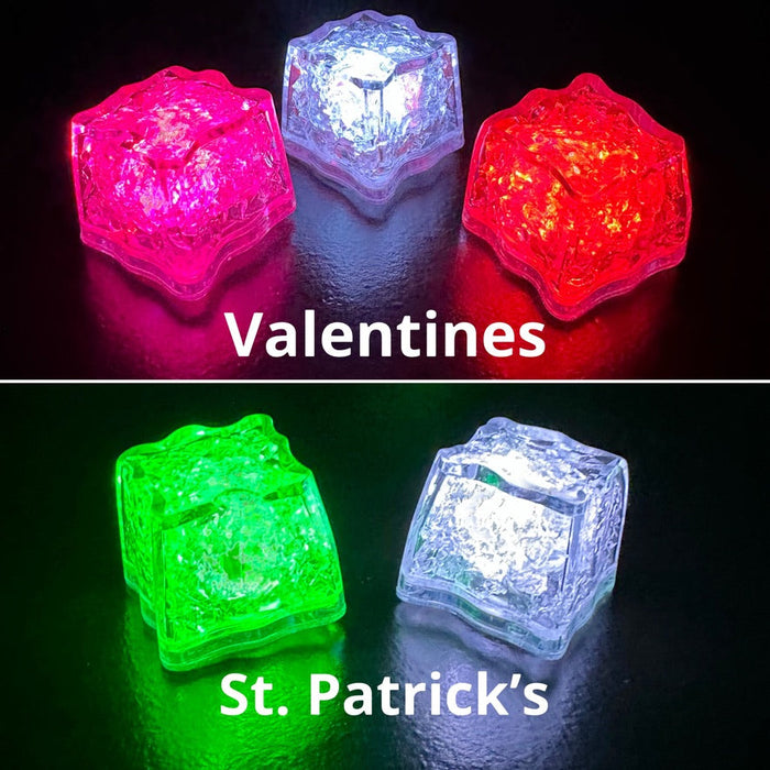 REVO White LED Light Up Ice Cube | 12 Pk