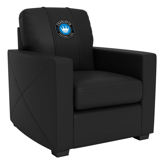 Silver Club Chair with Charlotte FC Primary Logo