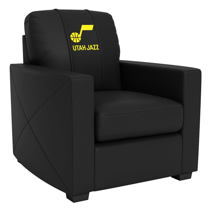 Silver Club Chair with Utah Jazz Global Logo