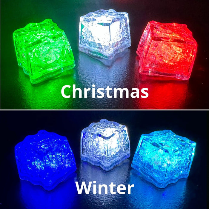REVO White LED Light Up Ice Cube | 12 Pk