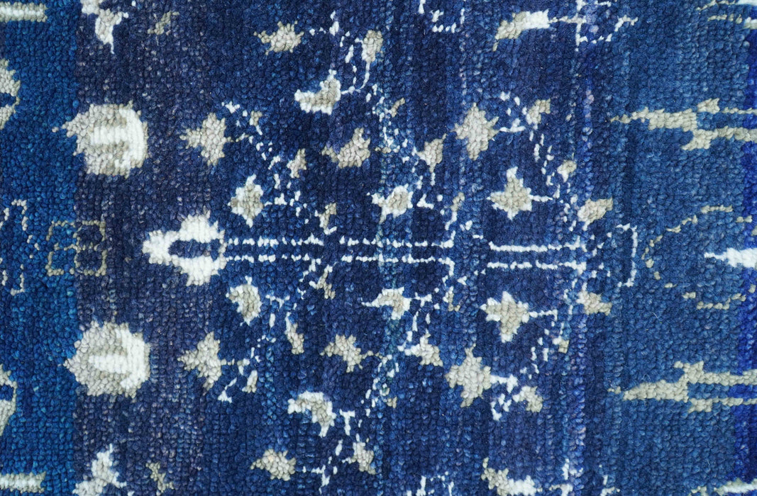 Tree of life Blue Traditional Style Hand knotted 5x8 Wool Area Rug