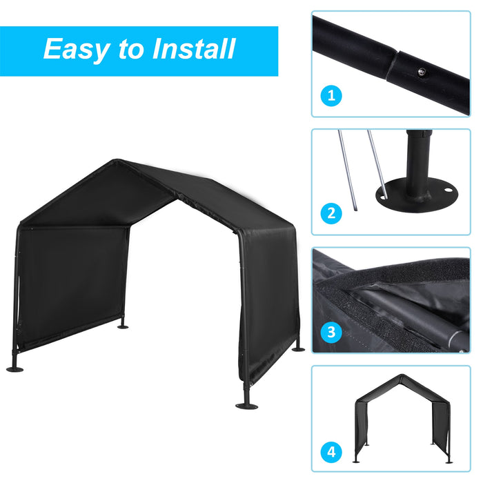 Outdoor Dog Shade Shelter, Outdoor Pet Canopy Tent with Waterproof Roof, 50"x 50"x 43"