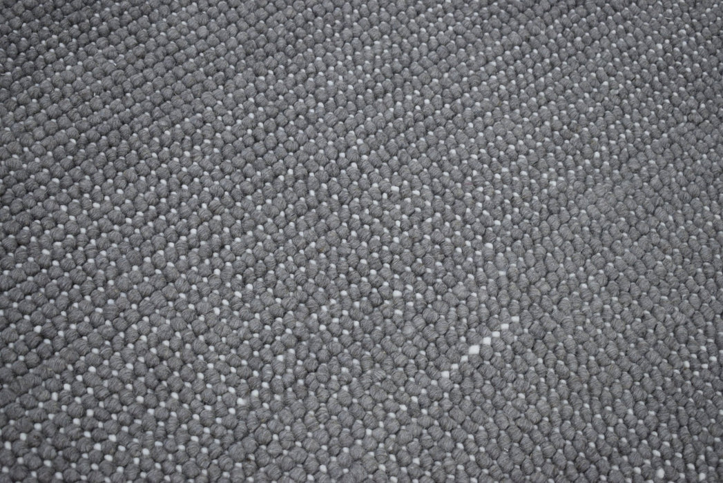 Hand Woven Chunky Fine Wool Contemporary Solid Area Rug