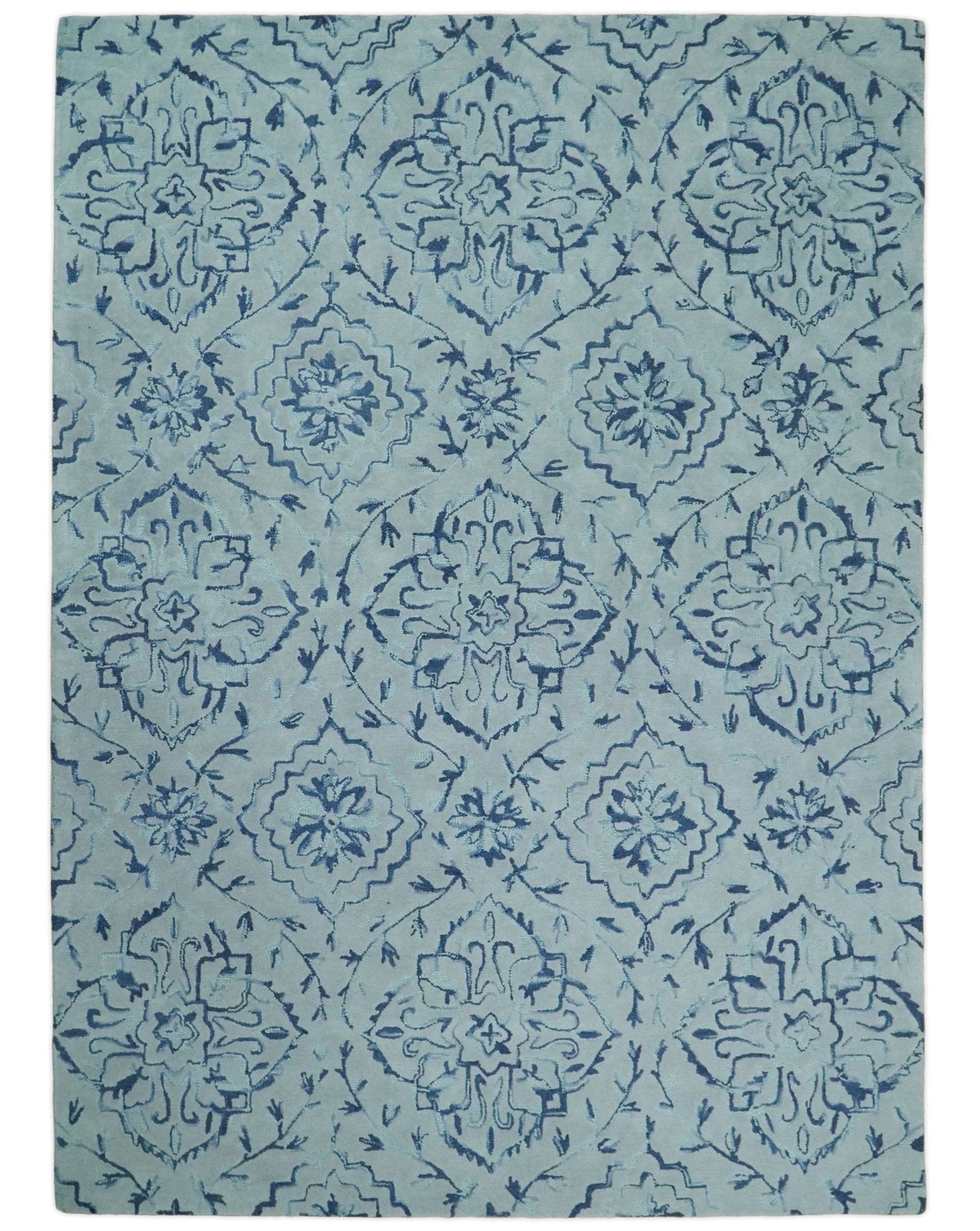 5x8 and 8x11 Handmade Area rug made with fine Wool Area Rug | TRD6380B