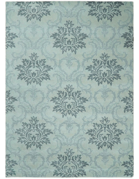 Hand tufted Ivory and Gray Contemporary area rug