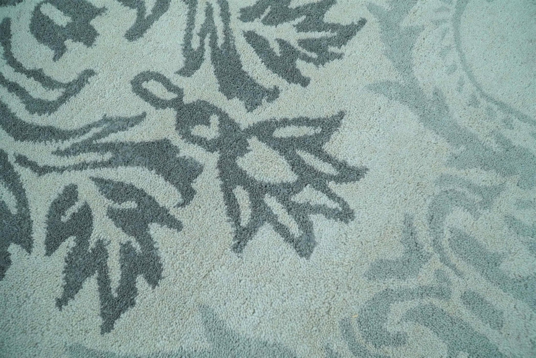 Hand tufted Ivory and Gray Contemporary area rug