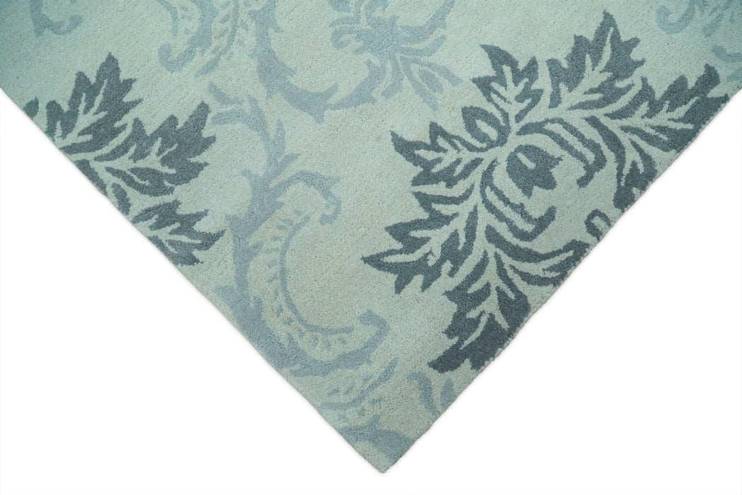 Hand tufted Ivory and Gray Contemporary area rug