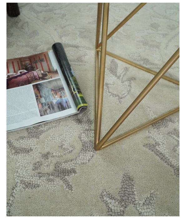 5x8 and 8x11 Handmade Area rug made with fine Wool Area Rug | TRD6381B