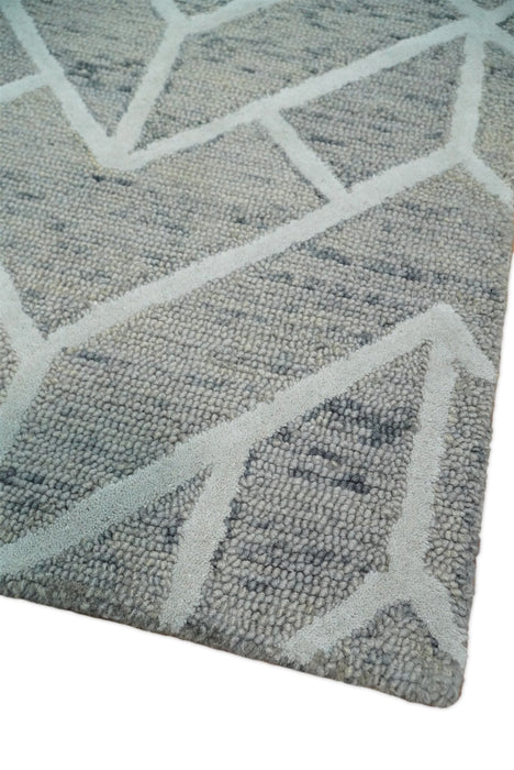 5x8 and 8x11 Handmade Area rug made with fine Wool Area Rug | TRD6373C