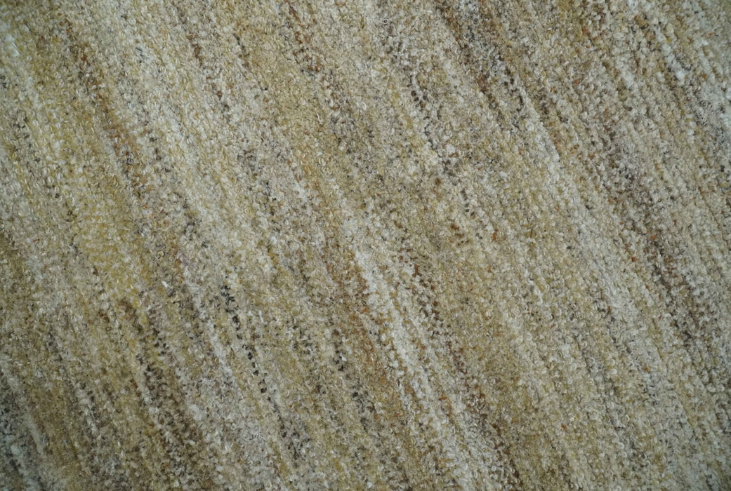 5x8 Beige, Gray and Silver Stripes Design Dari Pet yarn Rug