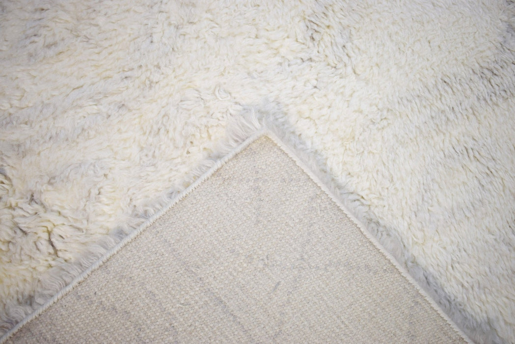 Silver and Charcoal 5X8 Rug Modern Handmade New Zealand Wool Area Rug  | TRD172158