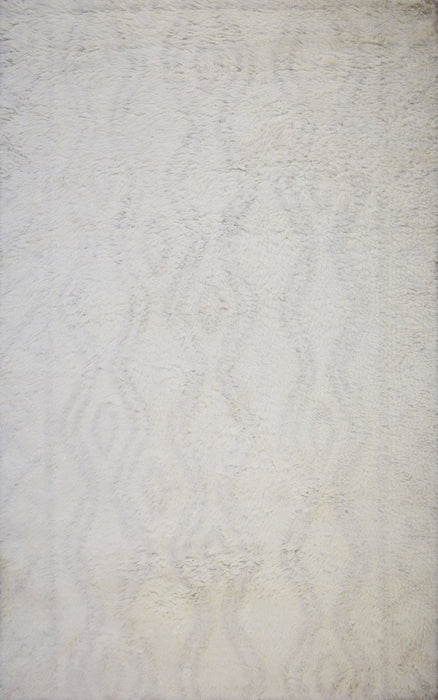 Silver and Charcoal 5X8 Rug Modern Handmade New Zealand Wool Area Rug  | TRD172158