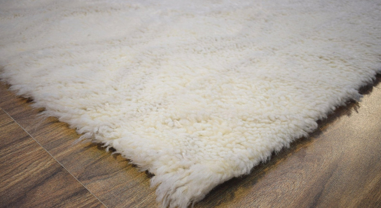 Silver and Charcoal 5X8 Rug Modern Handmade New Zealand Wool Area Rug  | TRD172158