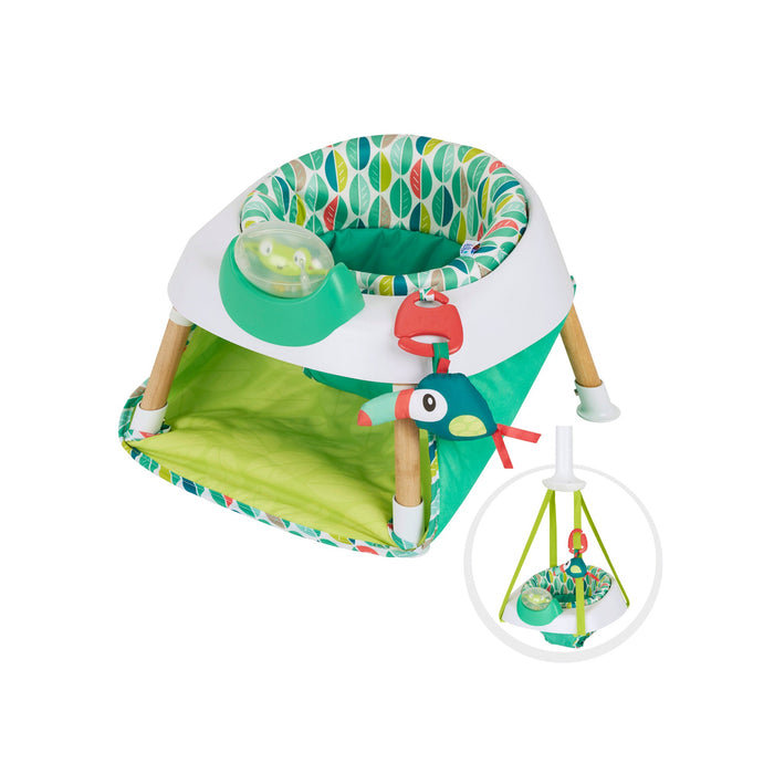 Evenflo ExerSaucer 2 In 1 Tiny Tropics Baby Activity Seat & Doorway Play Jumper