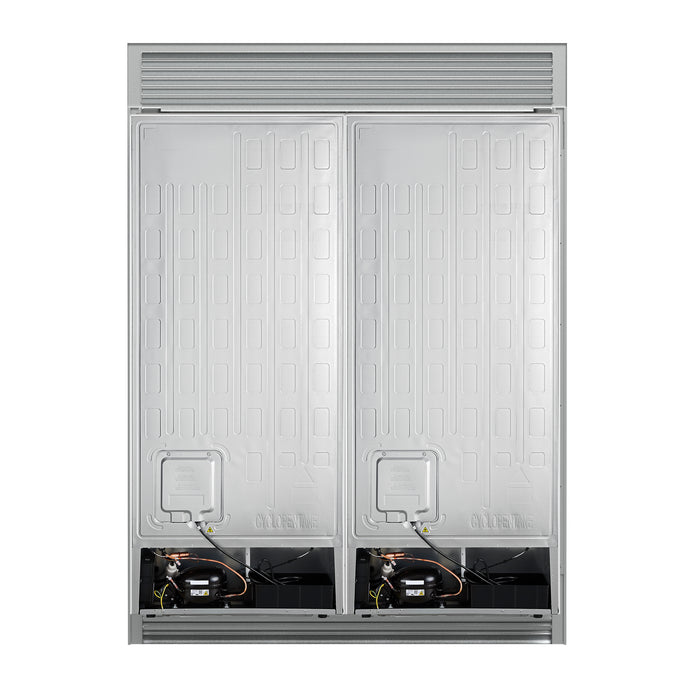 Forno Maderno 2-28-Inch Wide Convertible Refrigerator/Freezer in White, Decorative Trim, 27.2 cu.ft, 84-Inch High, ENERGY STAR Certified