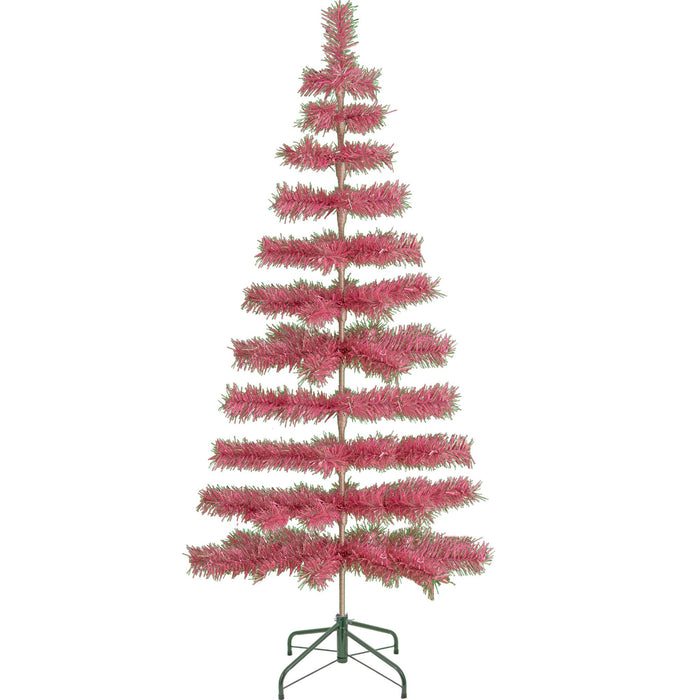 Pink & Silver Firework Christmas Tree