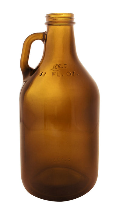 32 oz Amber Glass Mini Beer Growler