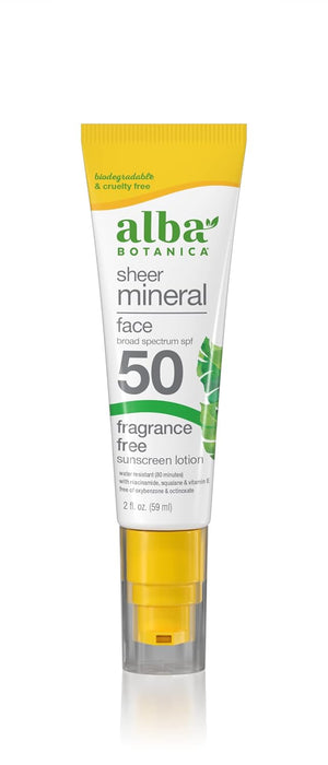 Alba Botanica - Sunscreen Mnrl Fce Spf50 - Ea Of 1-2 Fz
