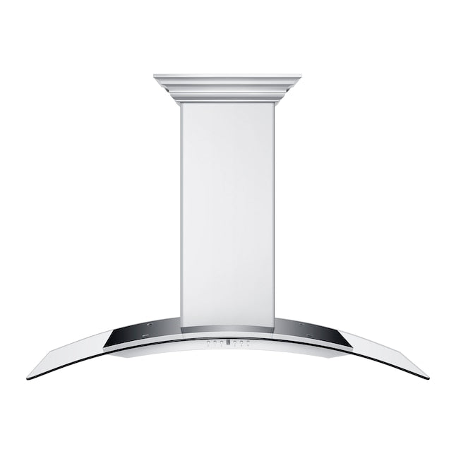 ZLINE 48" CrownSound Ducted Vent Wall Mount Range Hood in Stainless Steel with Built-in Bluetooth Speakers, KN4CRN-BT-48