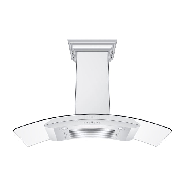 ZLINE 48" CrownSound Ducted Vent Wall Mount Range Hood in Stainless Steel with Built-in Bluetooth Speakers, KN4CRN-BT-48