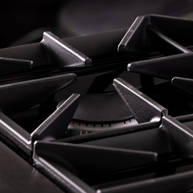 Kucht Gemstone Professional 48" 6.7 cu. ft. Natural Gas Range in Titanium Stainless Steel with Gold Accents, KEG483