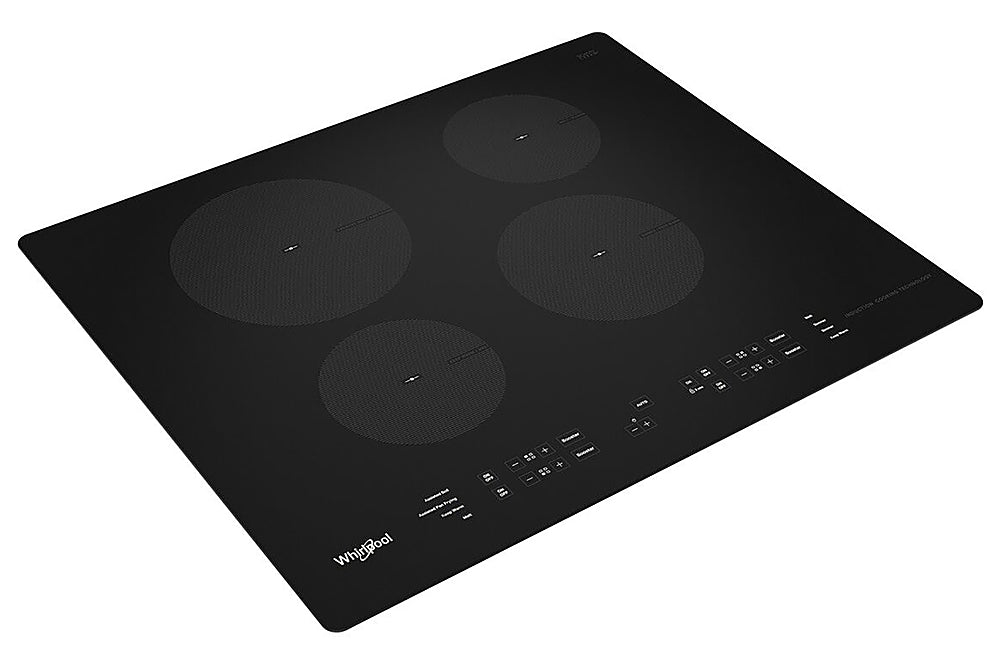 Whirlpool WCI55US4JB 24-Inch Small Space Induction Cooktop With Assisted Cooking Features