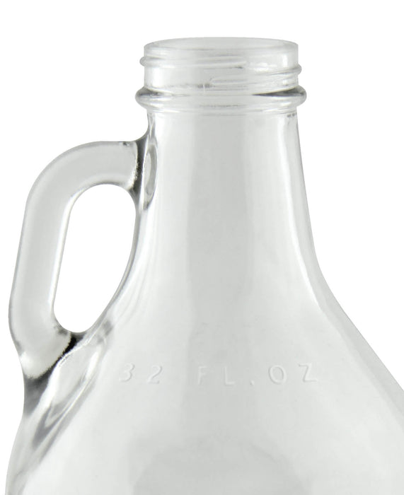 *BACKORDERED* 32 oz Clear Glass Mini Beer Growler