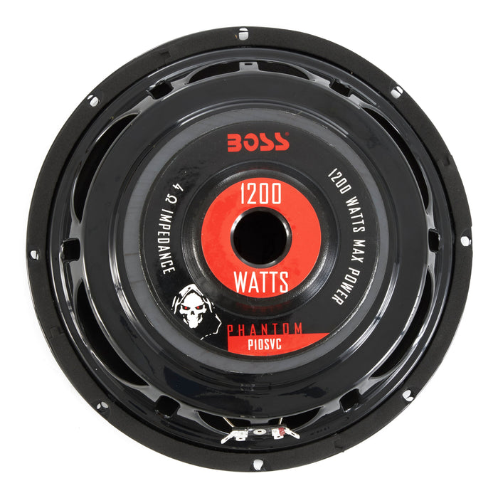 Boss Audio 10-Inch Single Voice Coil 1200 Watt Max Subwoofer (2 Pack) | P10SVS