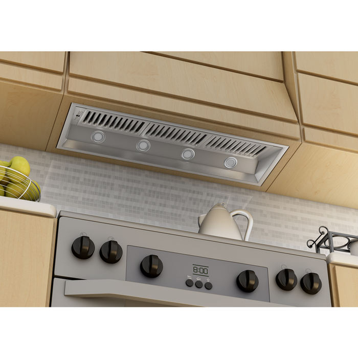 ZLINE Appliance Package - 48" Gas Range, Range Hood Insert, Microwave Drawer and Dishwasher, 4KP-SGRRHI48-MWDW