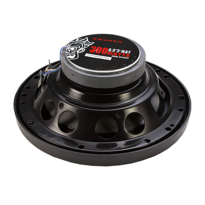 Crunch 300 Watts 6.5-Inch Coax Shallow 4 Ohms CS Speakers, Black | CS-65CXS