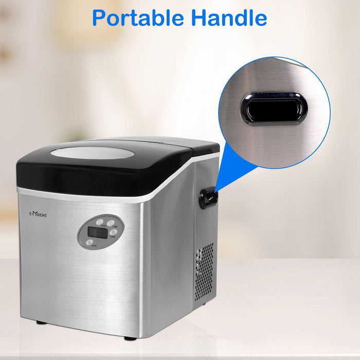 48.5lbs/24H Portable Ice Maker Machine with Self-Cleaning, Ice Maker with Handle