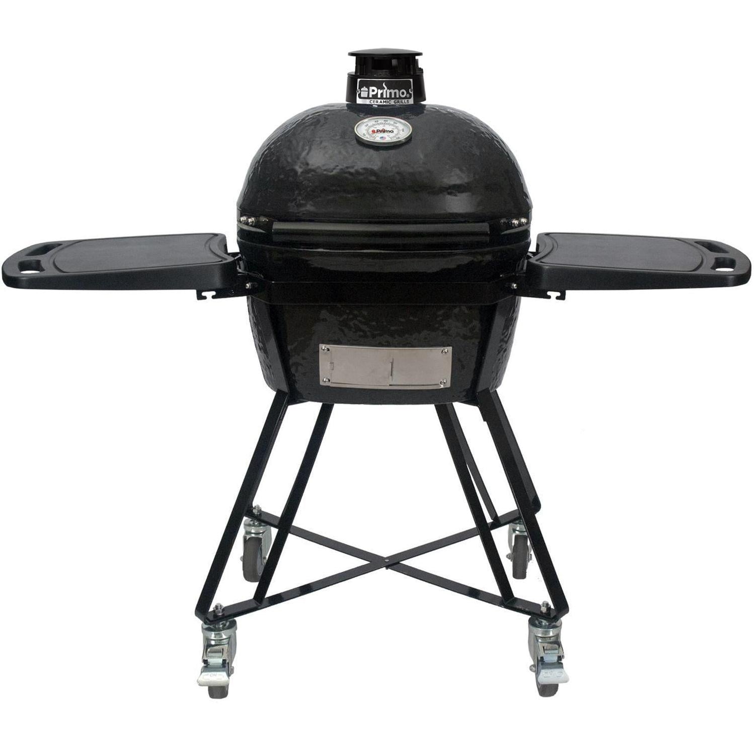 Primo Grills: Oval Junior All-In-One (Heavy-Duty Stand, Side Shelves,