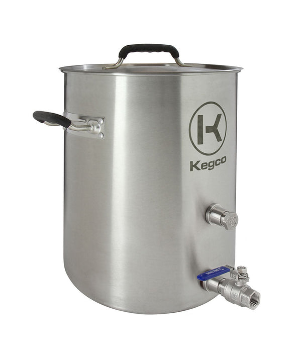 6 Gallon Brew Kettle with Plug and 2-Piece Ball Valve