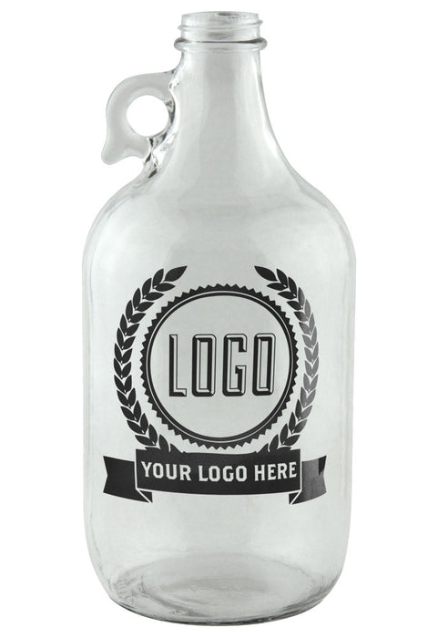 64 oz Clear Glass Beer Growler