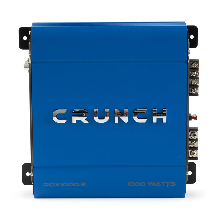 Crunch PowerDriveX 1000 Watt 2 Channel Exclusive Blue A/B Car Amplifier (2 Pack)