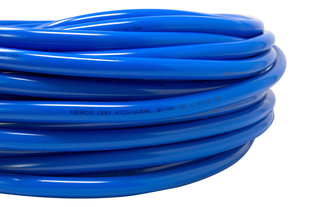 100 Foot Length of 5/16 Inch I.D. Blue Vinyl Air Line