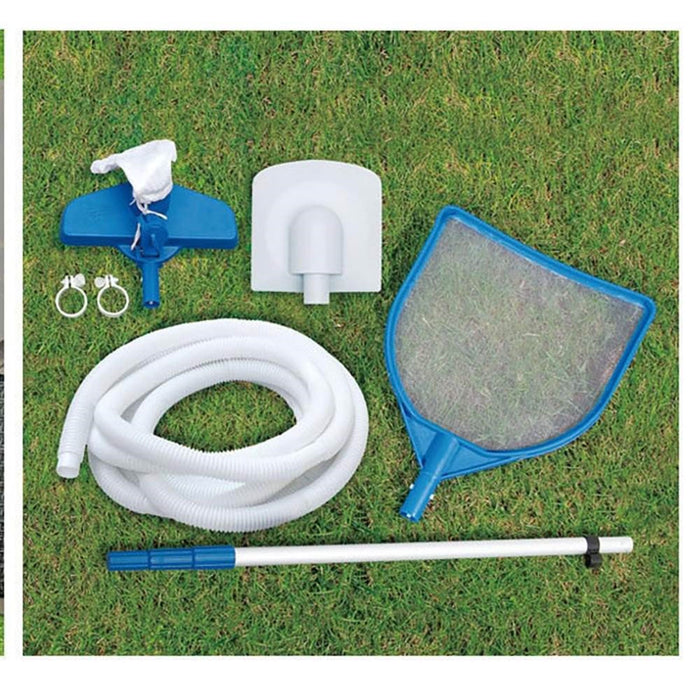 Summer Waves Elite 18ft x 48in Above Ground Frame Swimming Pool Set with Pump