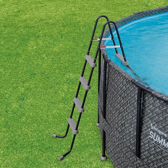 Summer Waves Elite 16ft x 48in Above Ground Frame Swimming Pool Set with Pump