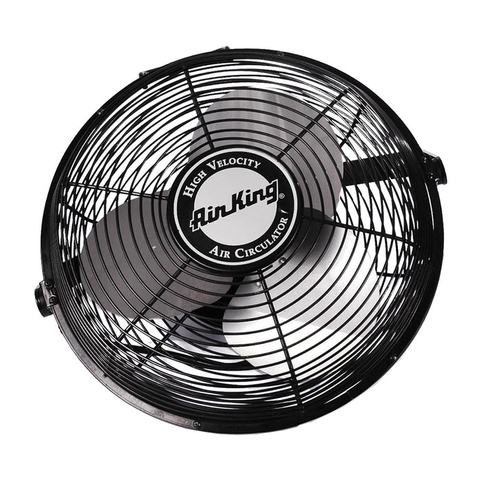 Air King 14" 1/20 HP 3-Speed Indoor Industrial Enclosed Pivoting Multi-Mount Fan