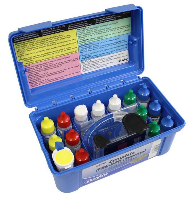 Taylor Complete Swimming Pool/Spa Test Kit +  Sodium Chloride Salt Water Test