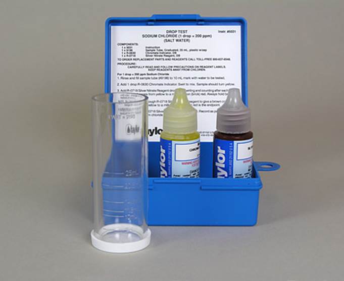 Taylor Complete Swimming Pool/Spa Test Kit +  Sodium Chloride Salt Water Test