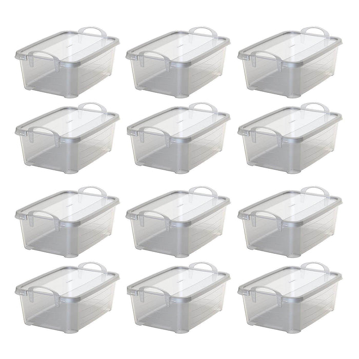 Life Story Clear Closet Organization & Storage Box Container, 14 Quart (12 Pack)