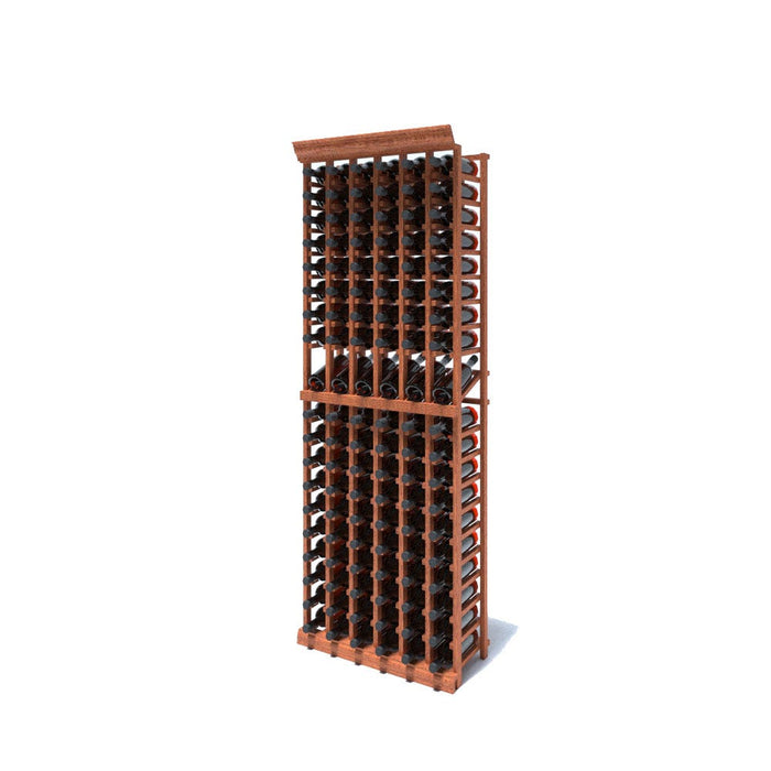 6 Column - 114 Bottle 6.5ft Wine Rack Kit with Display