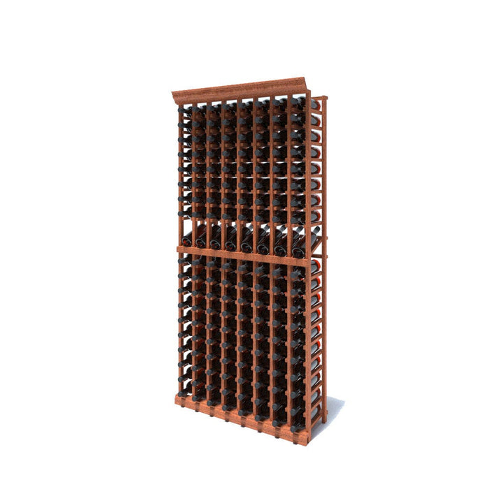 8 Column - 152 Bottle 6.5ft Wine Rack Kit with Display