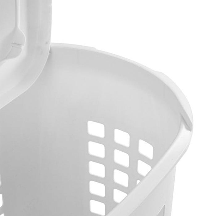 Sterilite Bushell 24 in Tall Lift Top XL Laundry Basket Hamper, White (4 Pack)