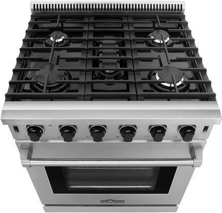 Thor Kitchen Package - 30" Gas Range, Range Hood, Refrigerator, Dishwasher, Wine Cooler, AP-LRG3001U-4