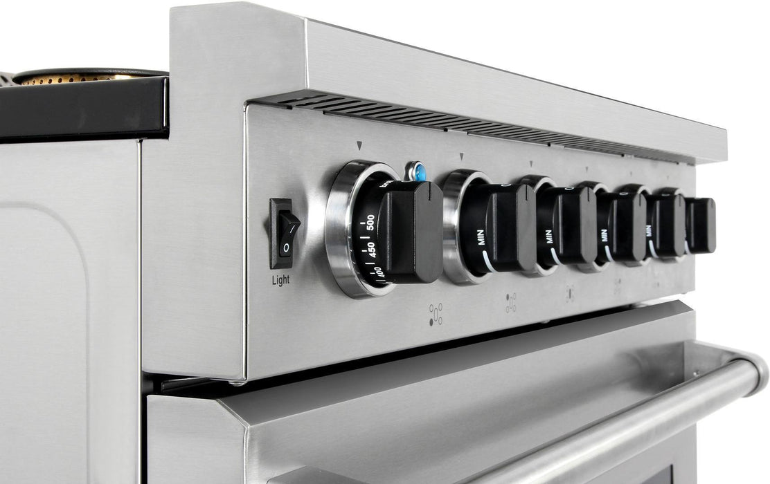 THOR Kitchen Package - 30" Propane Gas Range, Range Hood, Microwave, Refrigerator, Dishwasher, Wine Cooler, AP-LRG3001ULP-20