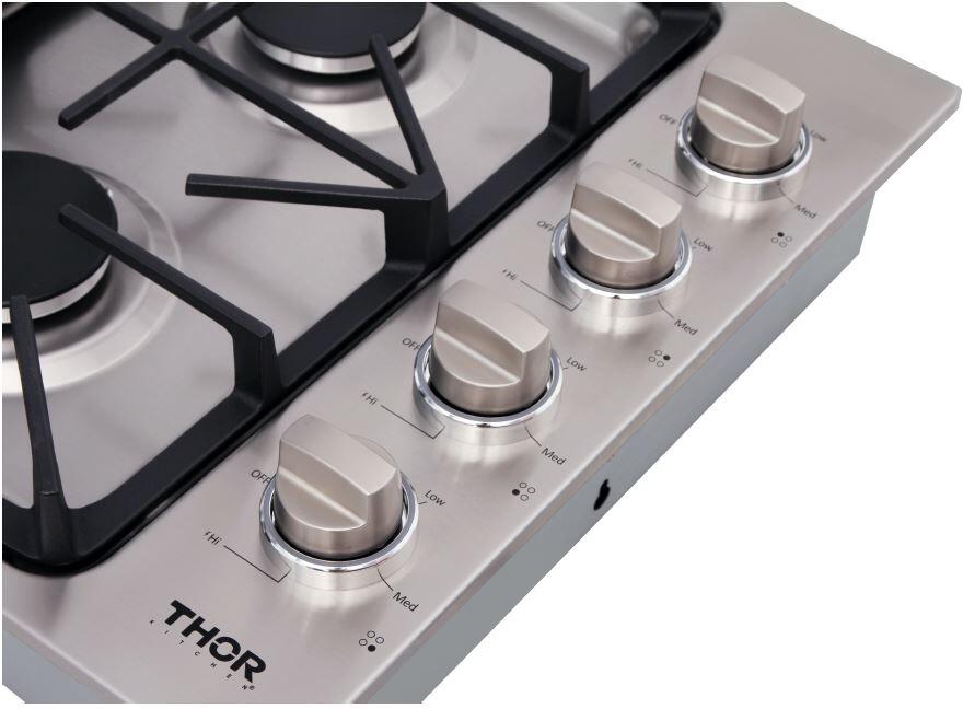 Thor 30 in. Drop-in Natural Gas Cooktop in Stainless Steel, TGC3001